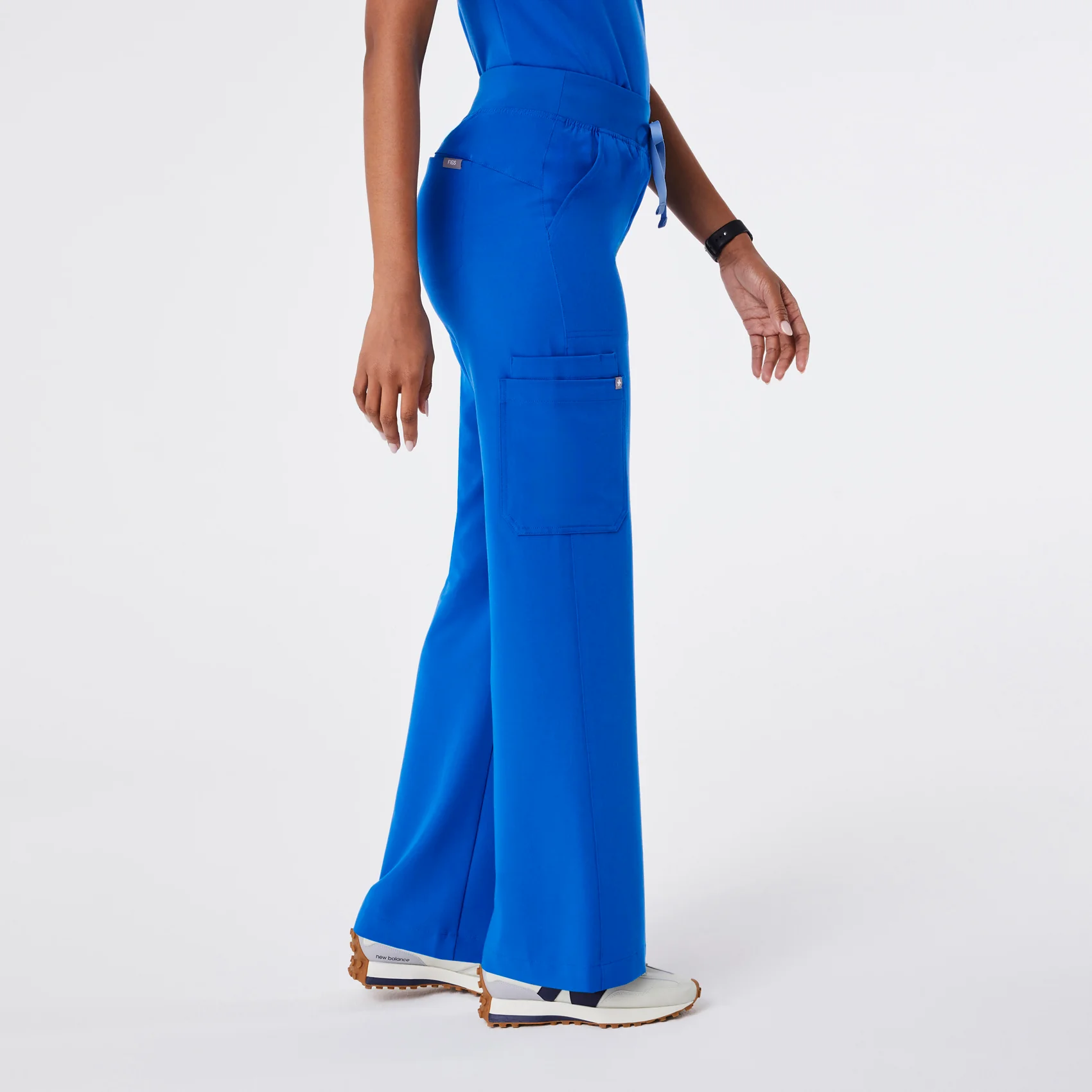 5528-women-s-royal-blue-high-waisted-isabel-wide-leg-scrub-pant-3.webp women's Royal Blue High Waisted Isabel Wide Leg - Scrub Pant