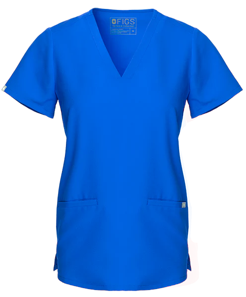 Women's Royal Blue Casma™ - Three-Pocket Scrub Top