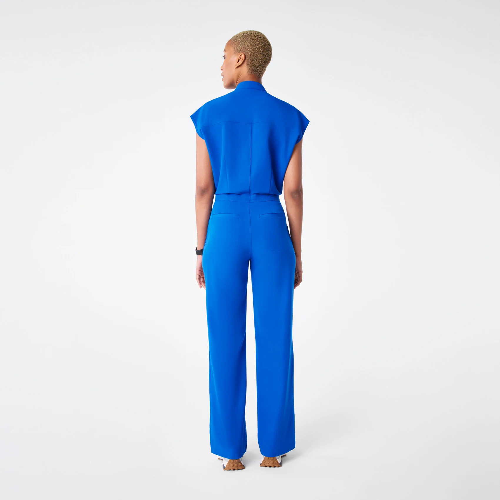 women's Royal Blue Rafaela Wide Leg - Tall ScrubJumpsuit™