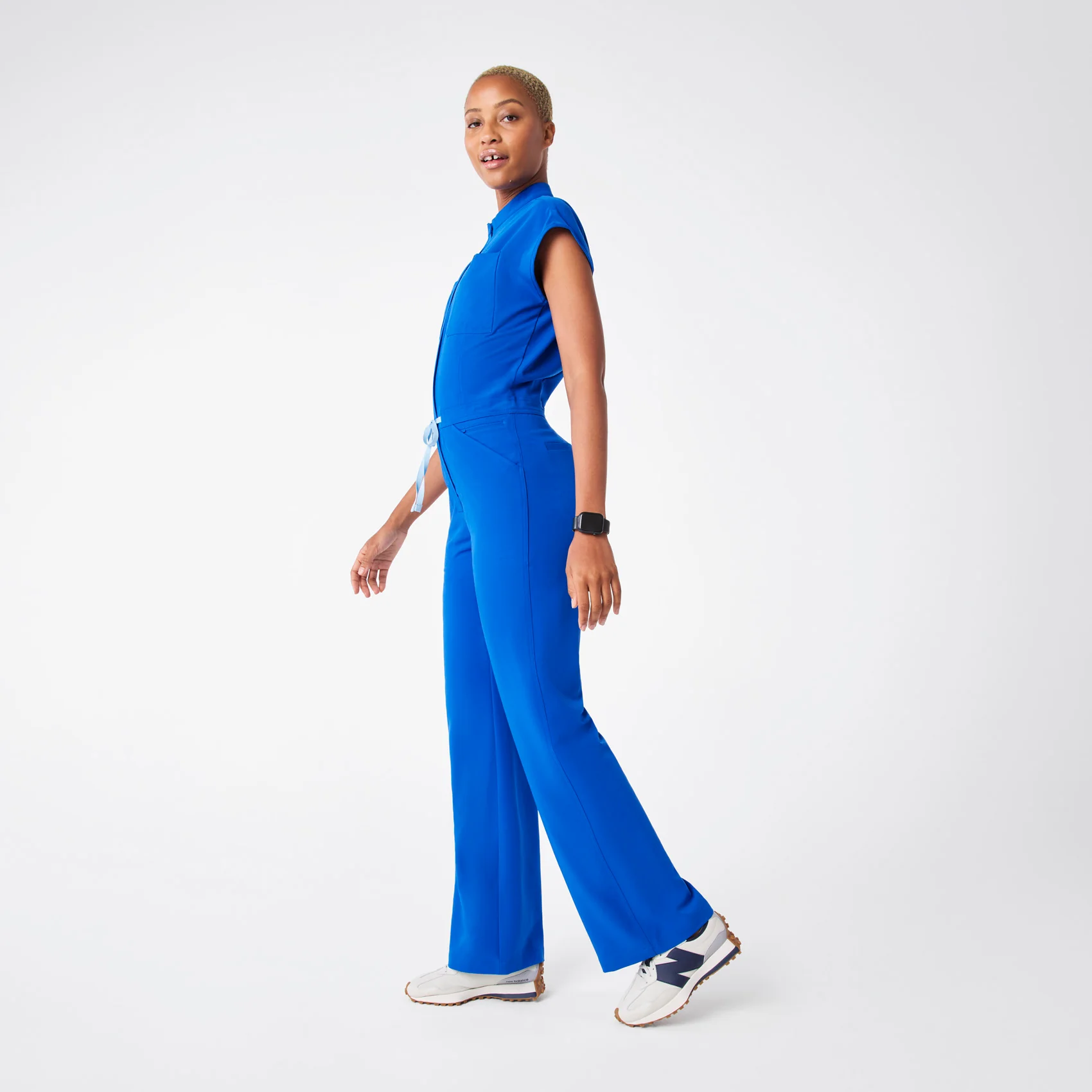 women's Royal Blue Rafaela Wide Leg - Tall ScrubJumpsuit™