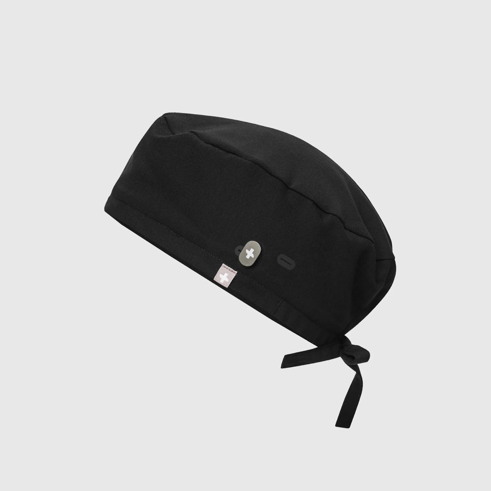 Black Modern - Classic Scrub Cap Buttonholes