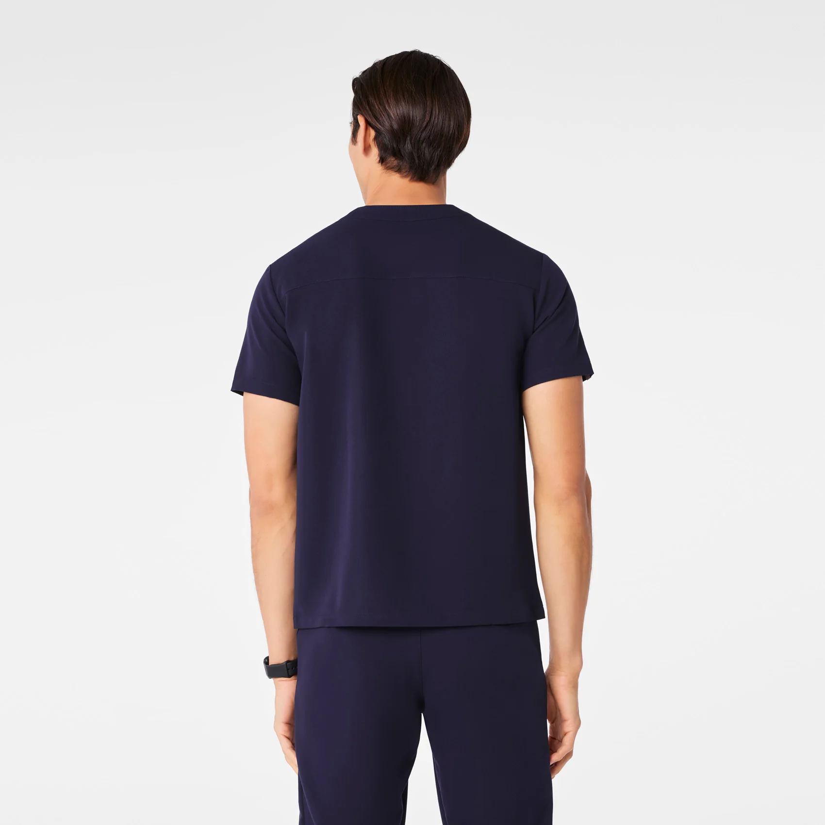 6292-men-s-navy-surrey-v-neck-scrub-top-4.webp men's Navy Surrey - V-Neck Scrub Top