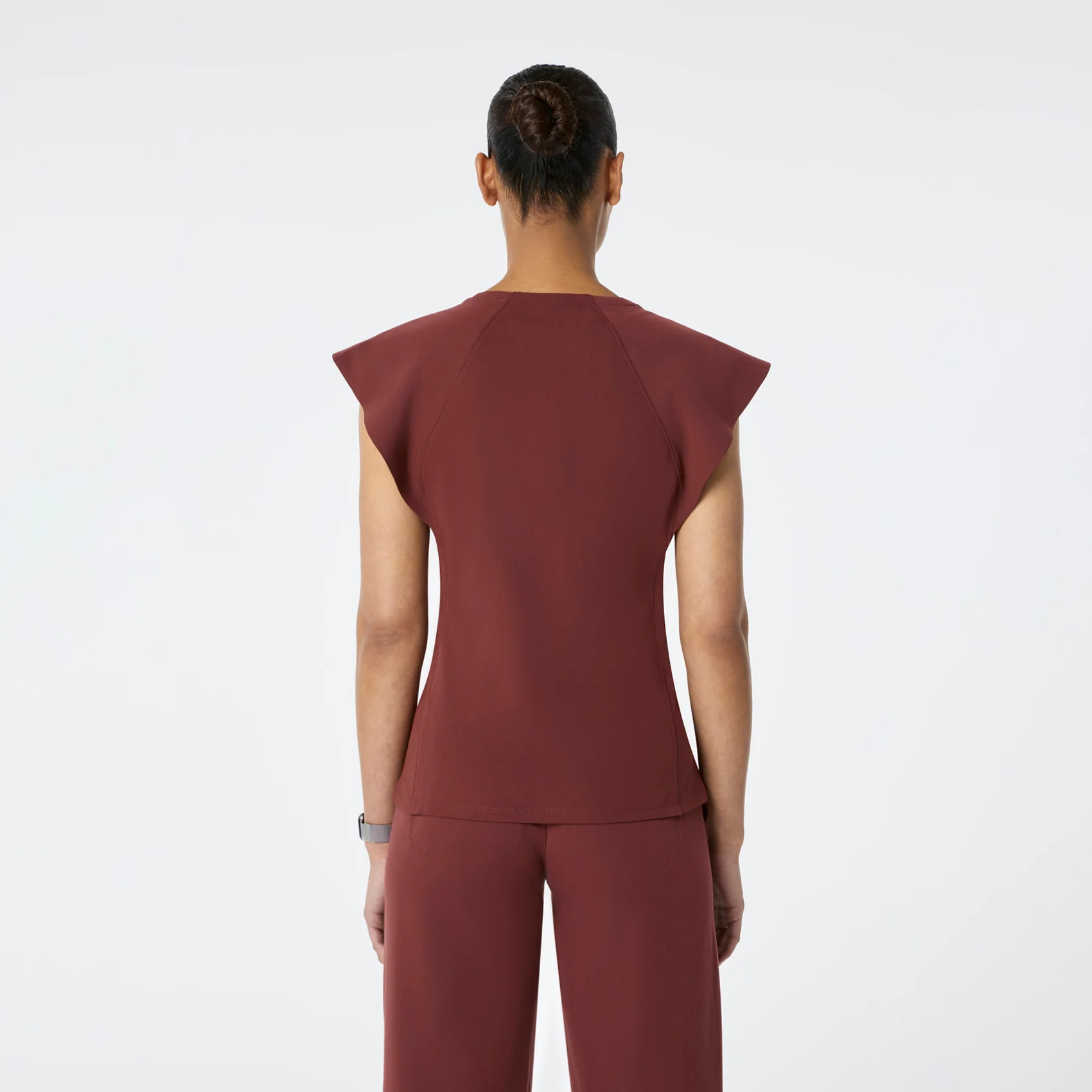 women's Walnut Orillia Slim Scoop Neck - Scrub Top