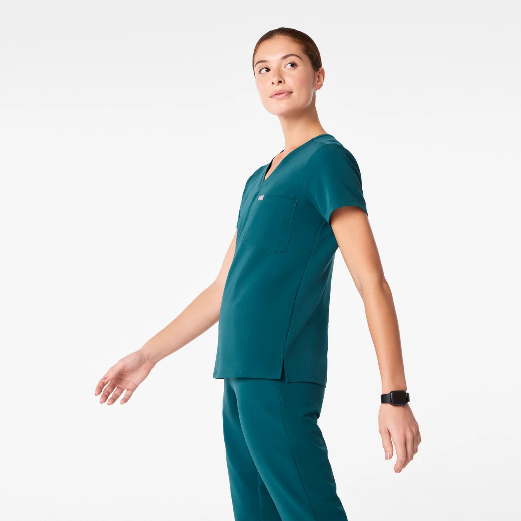 women's Caribbean Blue Catarina - One-Pocket Scrub Top™