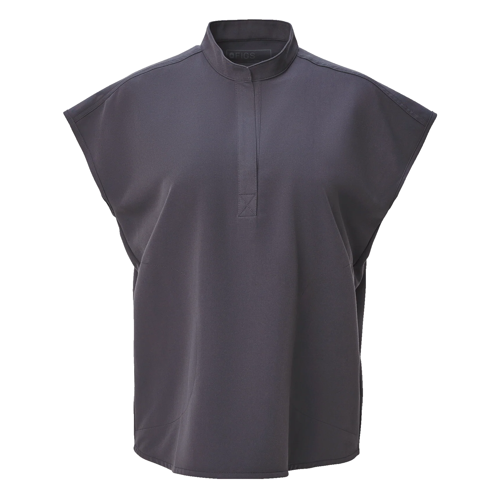 women's Charcoal Rafaela™ - Oversized Scrub Top