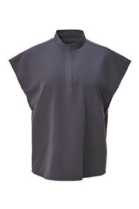 women's Charcoal Rafaela™ - Oversized Scrub Top