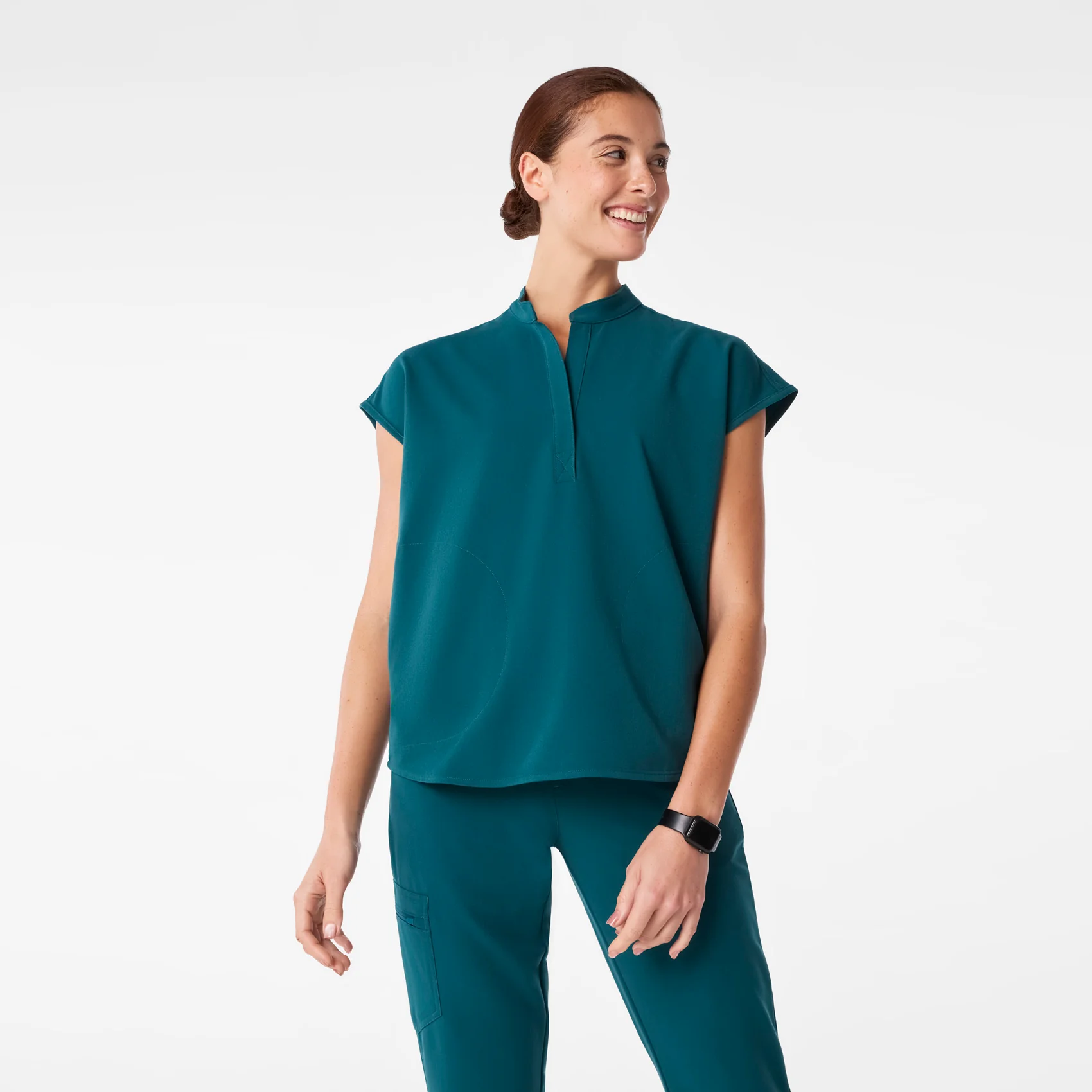 7125-women-s-caribbean-blue-rafaela-oversized-scrub-toptm-1.webp women's Caribbean Blue Rafaela - Oversized Scrub Top™