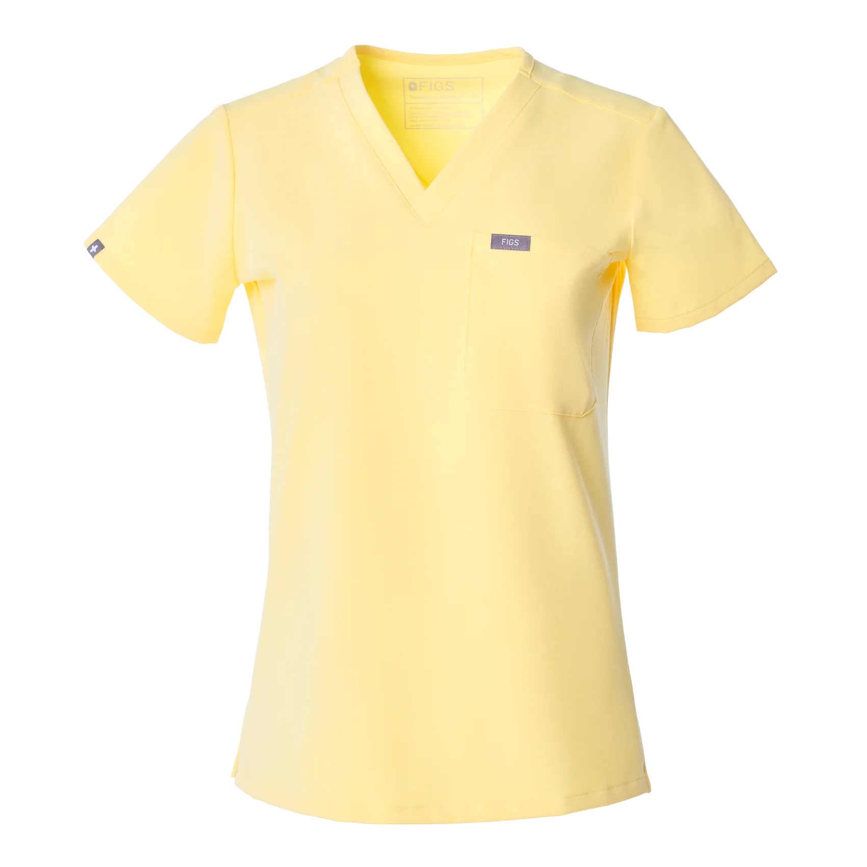 women's Butter Yellow Catarina - One-Pocket Scrub Top™