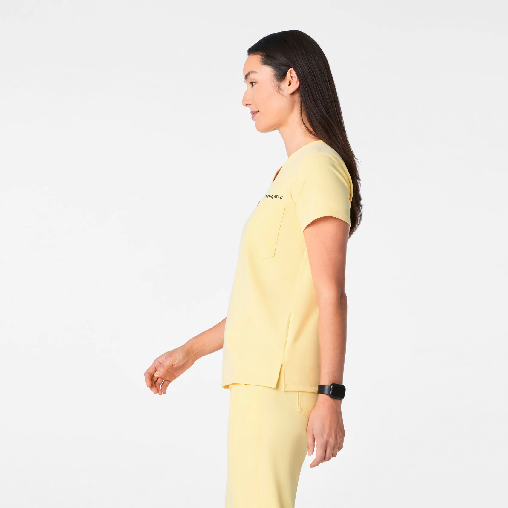 women's Butter Yellow Catarina - One-Pocket Scrub Top™
