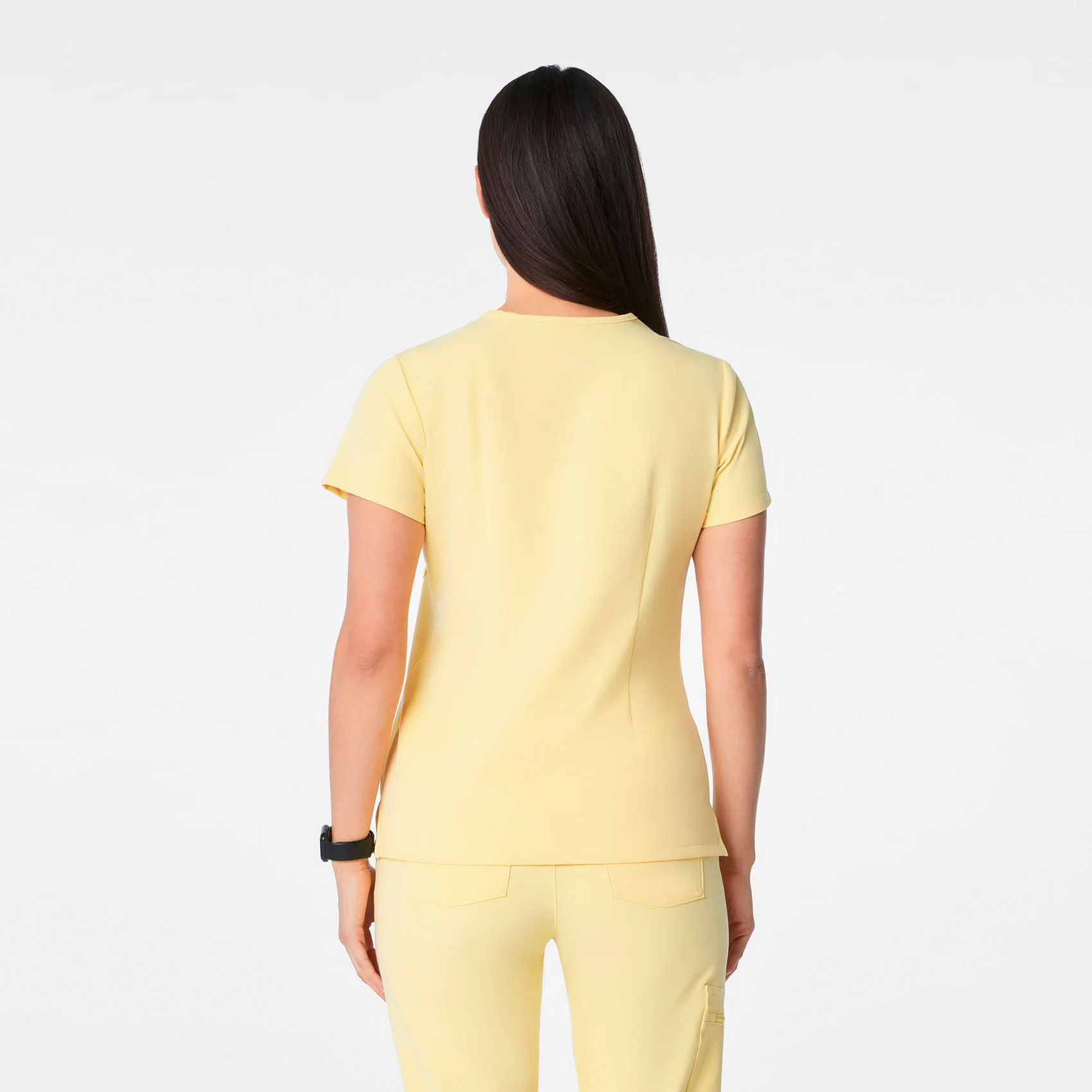 women's Butter Yellow Catarina - One-Pocket Scrub Top™