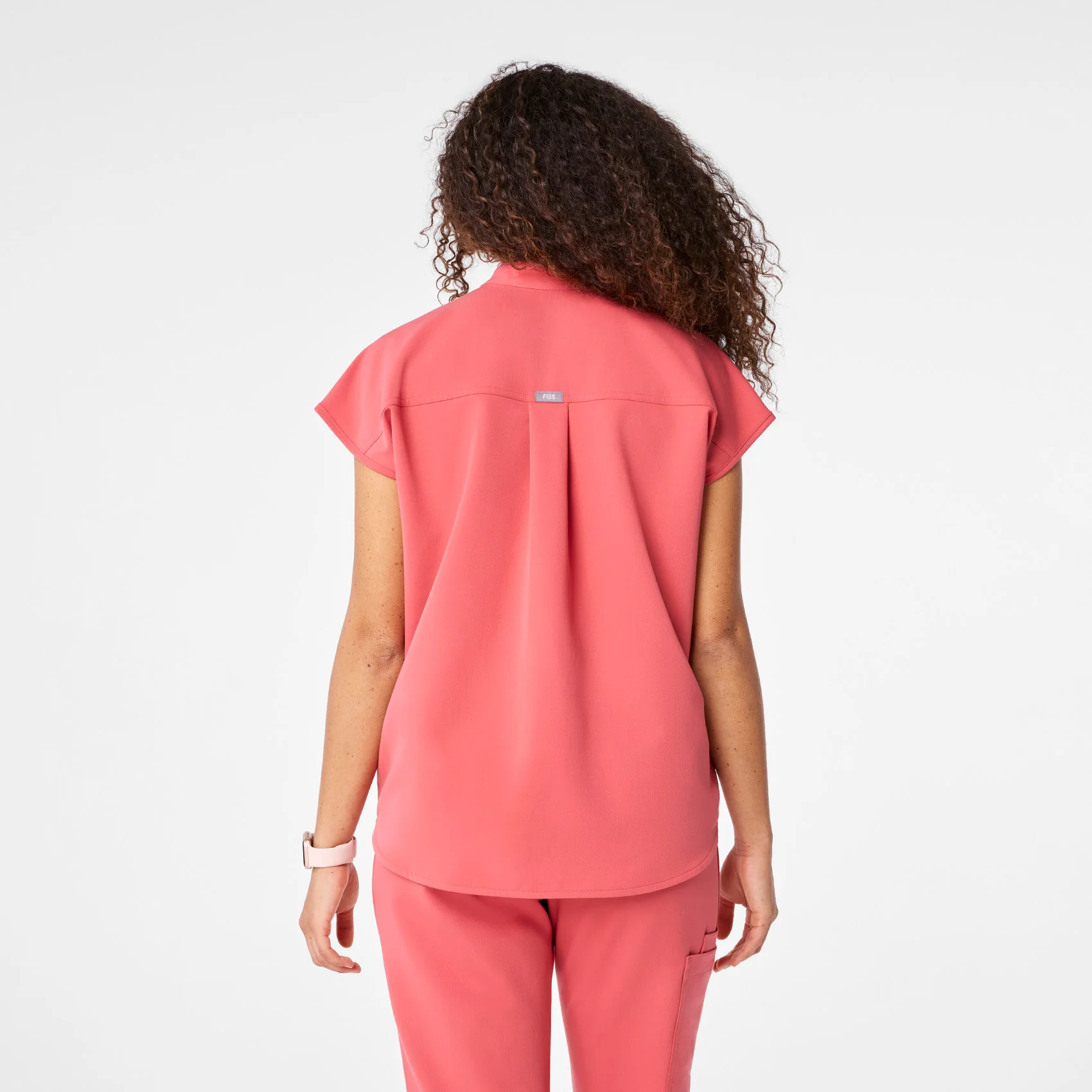 women's Pulmonary Pink Rafaela - Oversized Scrub Top™