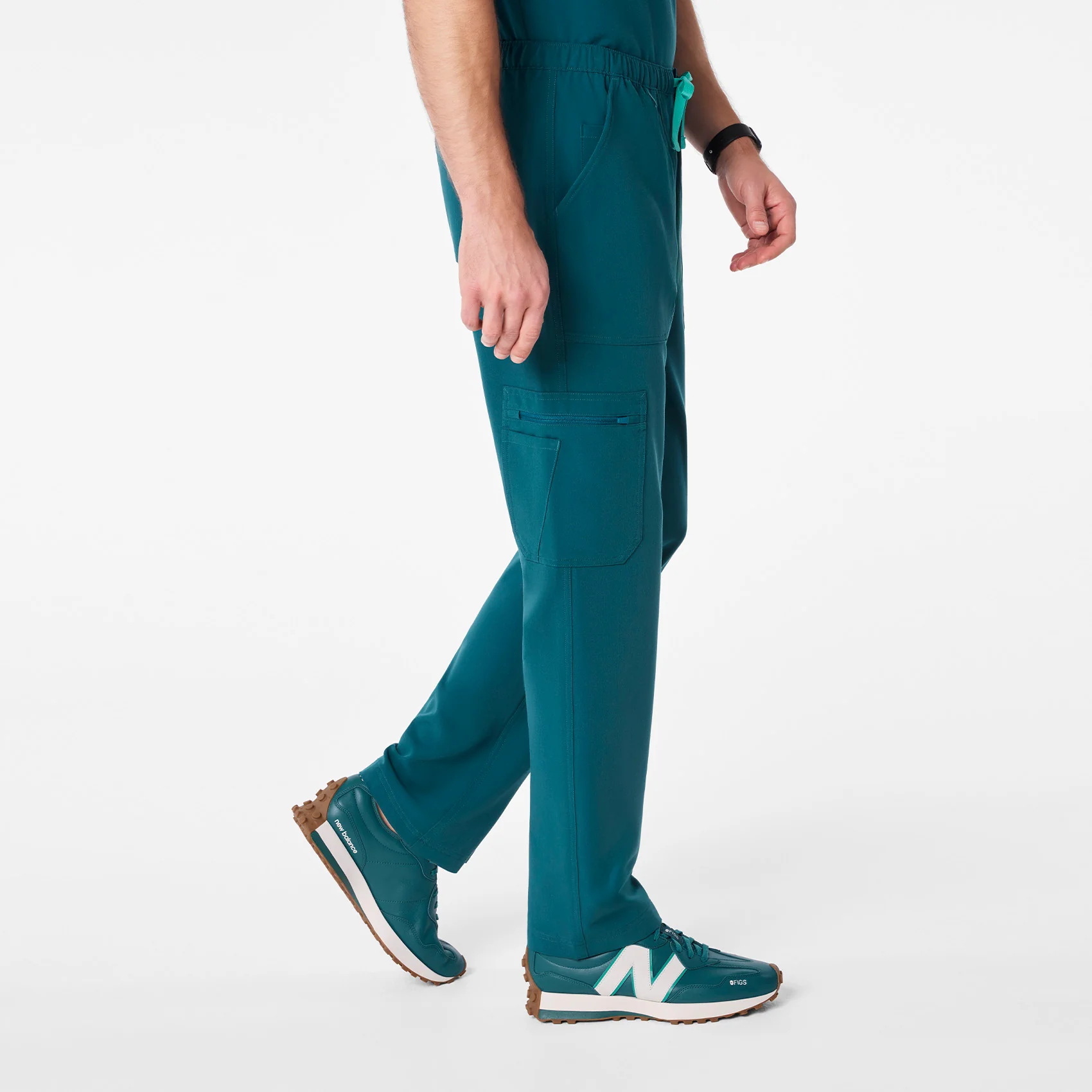 8036-men-s-caribbean-blue-cairo-cargo-scrub-panttm-3.webp men's Caribbean Blue Cairo - Cargo Scrub Pant™