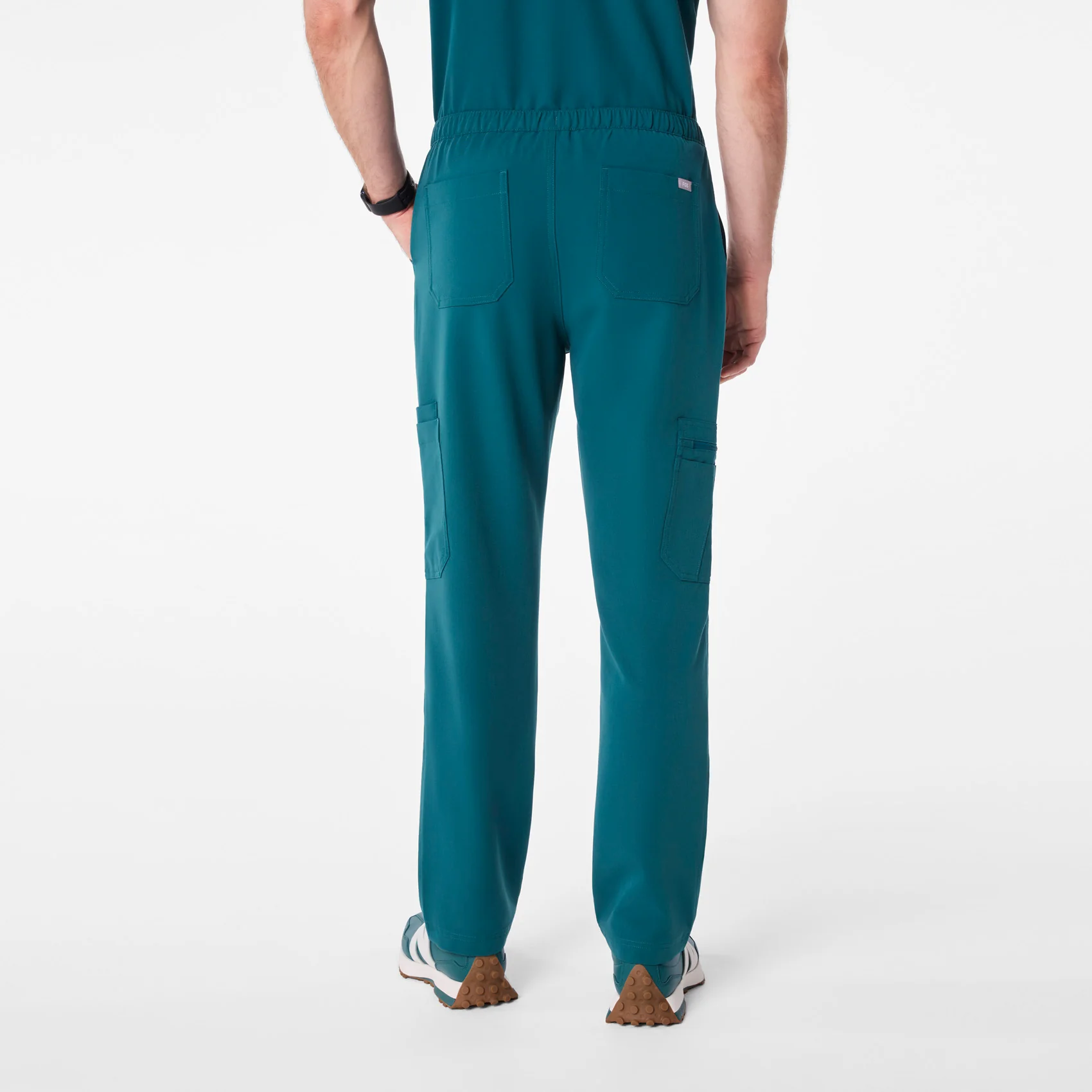8036-men-s-caribbean-blue-cairo-cargo-scrub-panttm-4.webp men's Caribbean Blue Cairo - Cargo Scrub Pant™