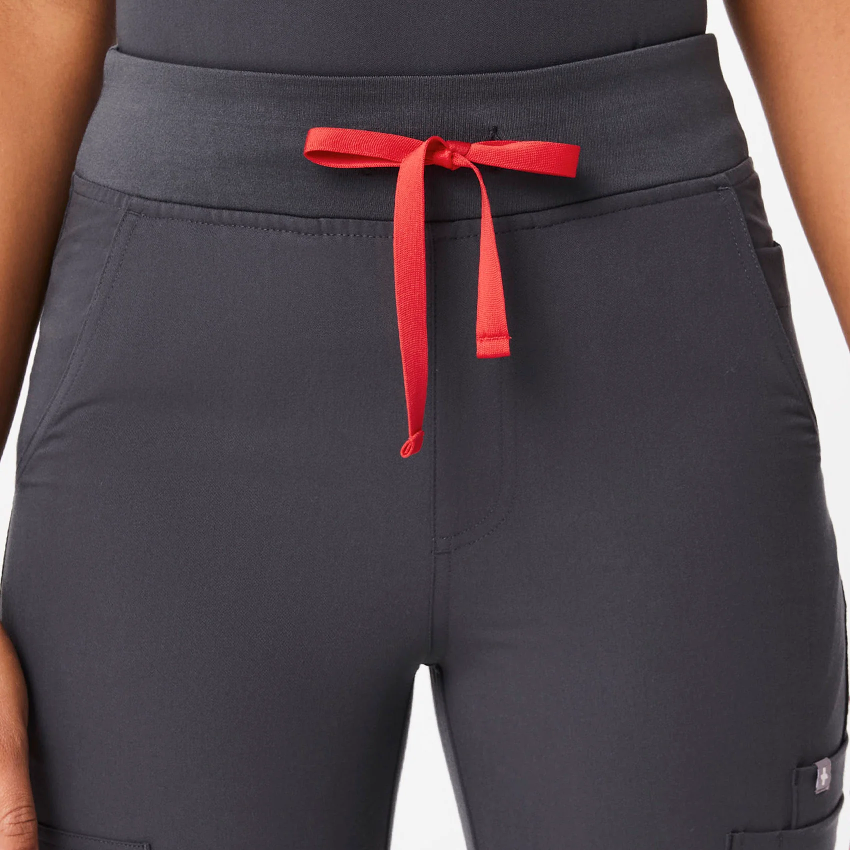 women's Charcoal Yola™ High Waisted - Skinny Scrub Pants