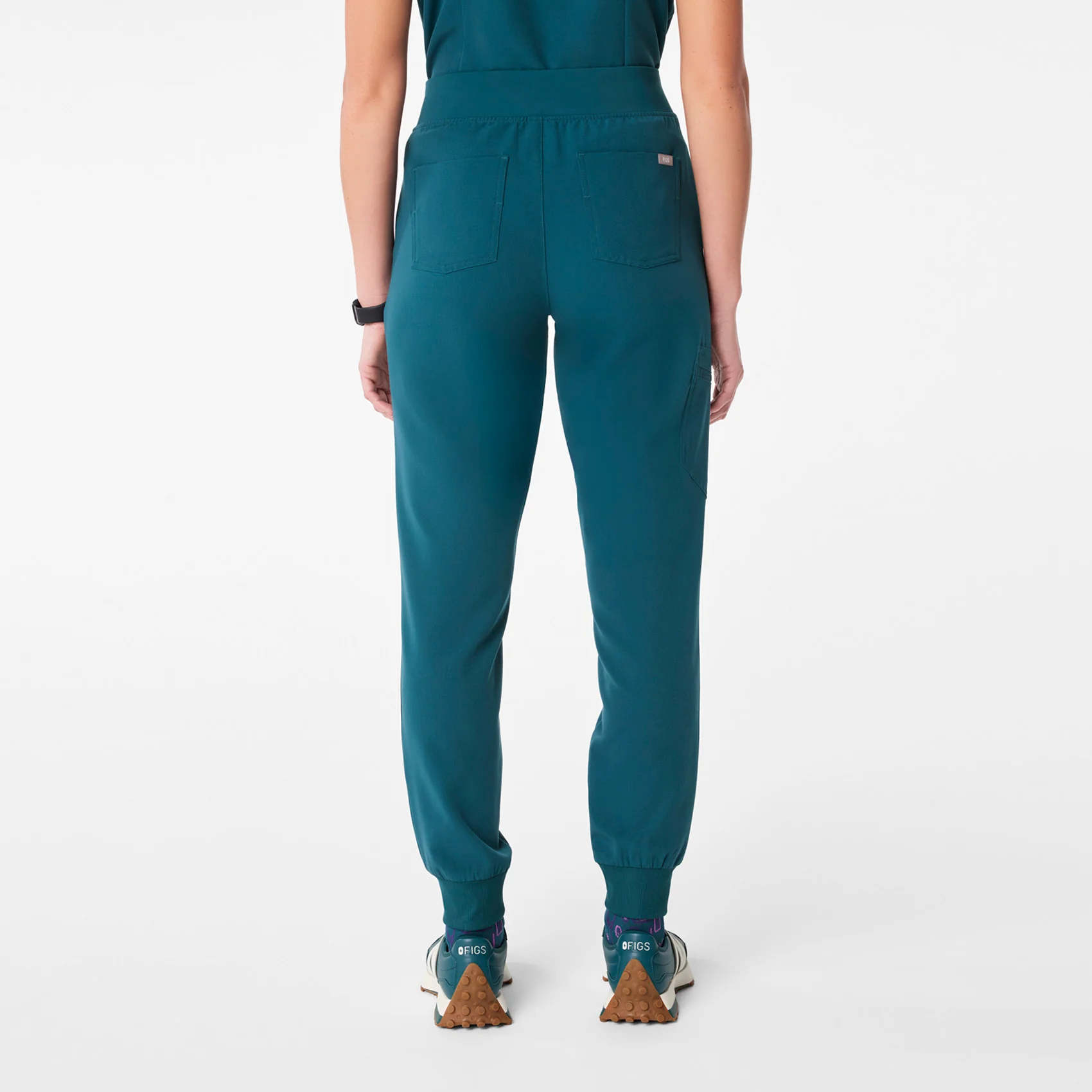 women's Caribbean Blue High Waisted Zamora - Jogger Scrub Pant™