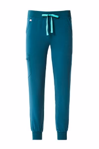 women's Caribbean Blue High Waisted Zamora - Jogger Scrub Pant™