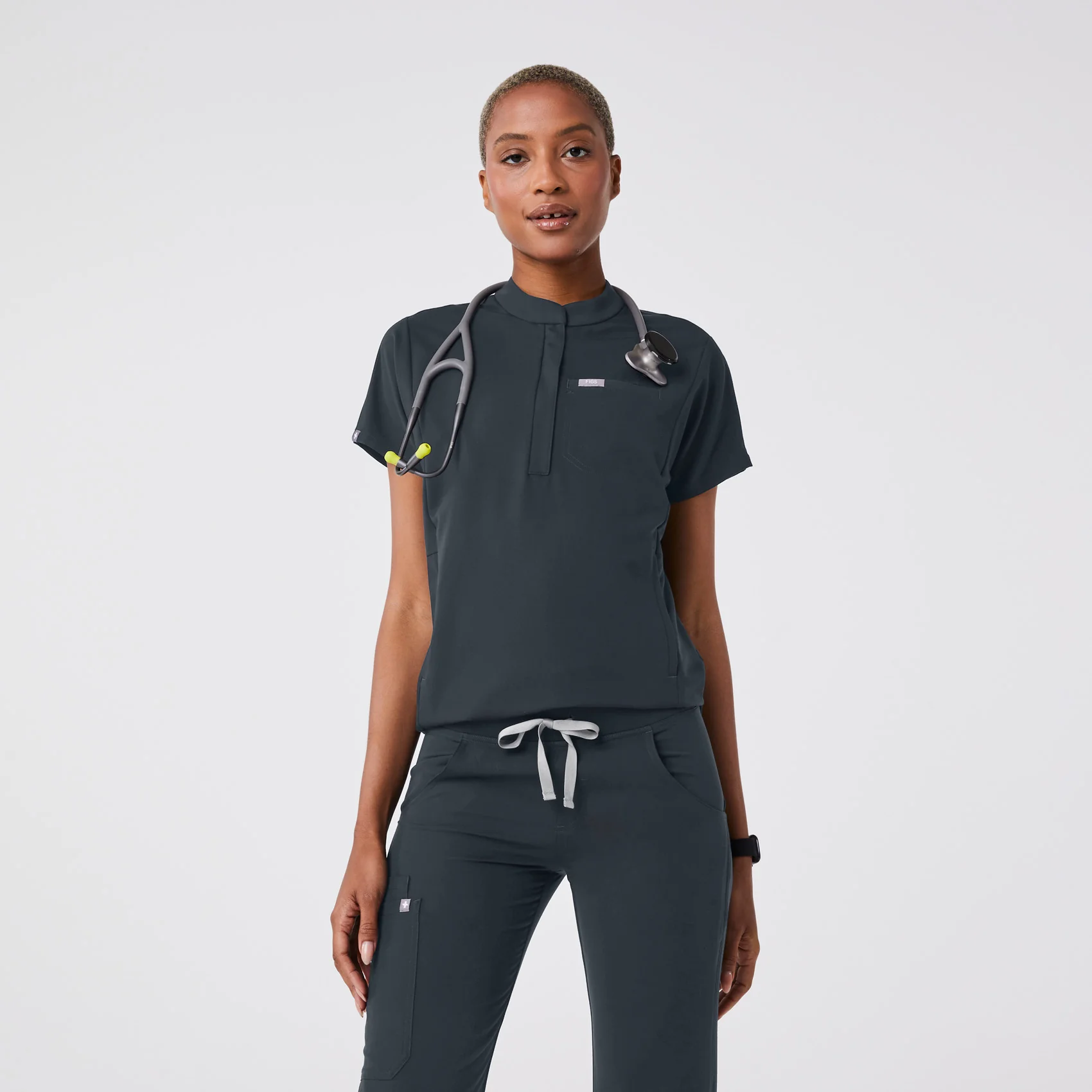women's Dark Harbor Montex - Mock Neck Scrub Top