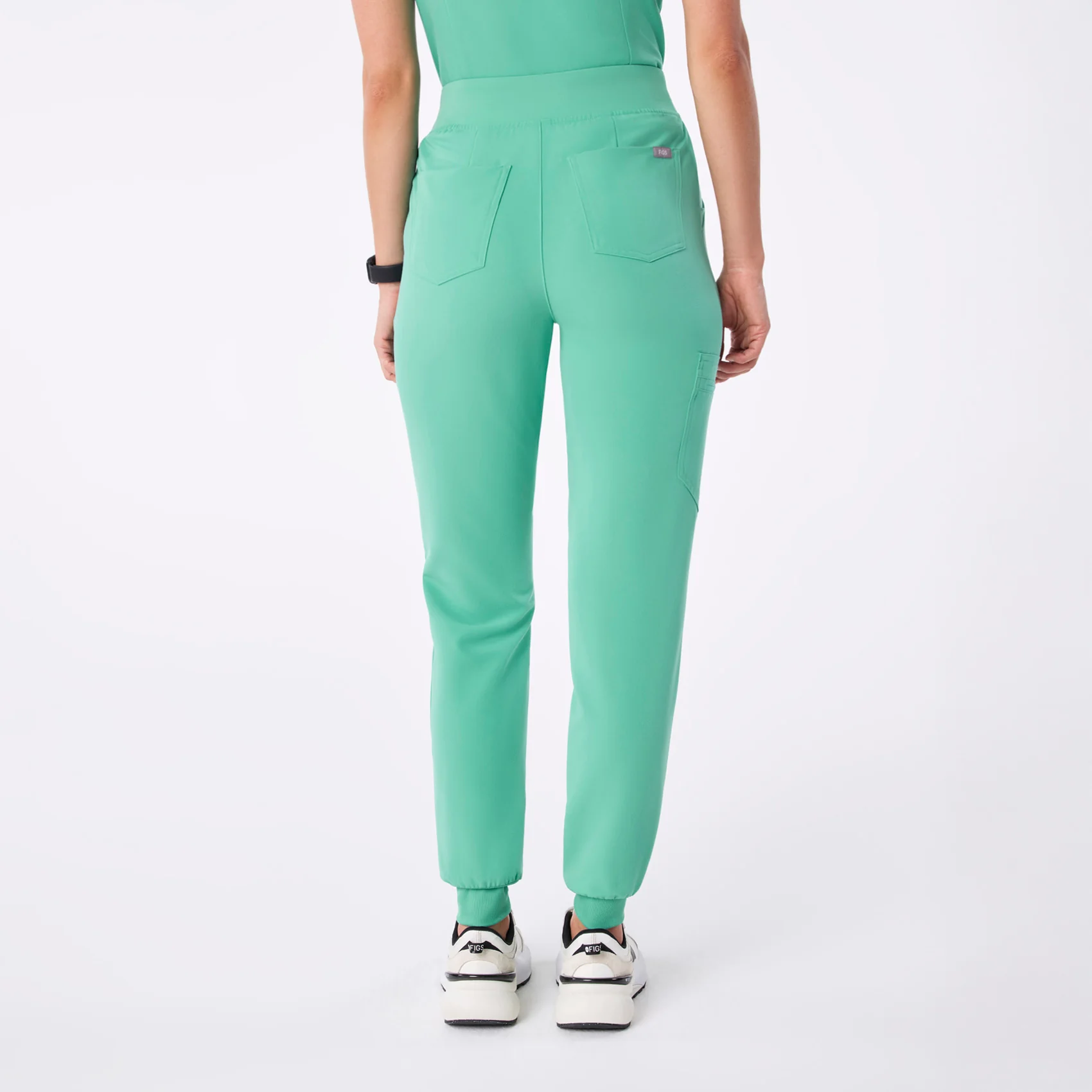 women's Surgical Green High Waisted Zamora - Jogger Scrub Pant™