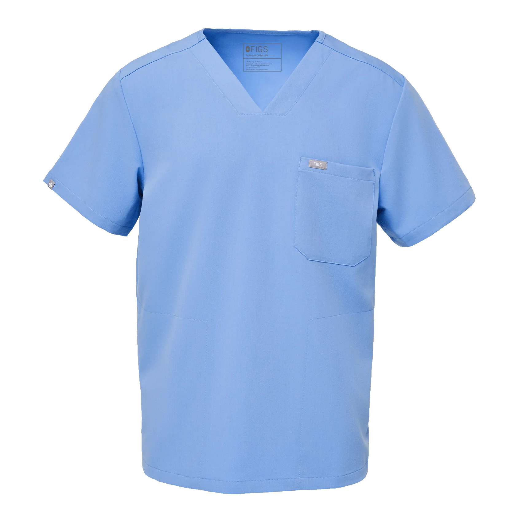 Men's Ceil Blue Chisec™ - Three-Pocket Scrub Top