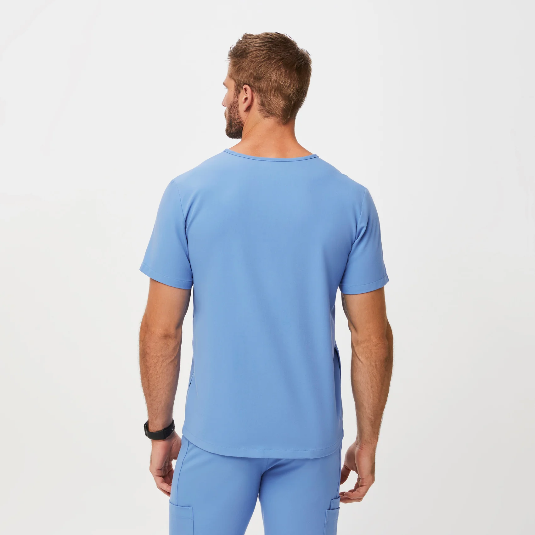 Men's Ceil Blue Chisec™ - Three-Pocket Scrub Top