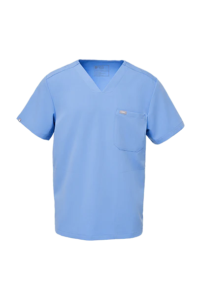 Men's Ceil Blue Chisec™ - Three-Pocket Scrub Top