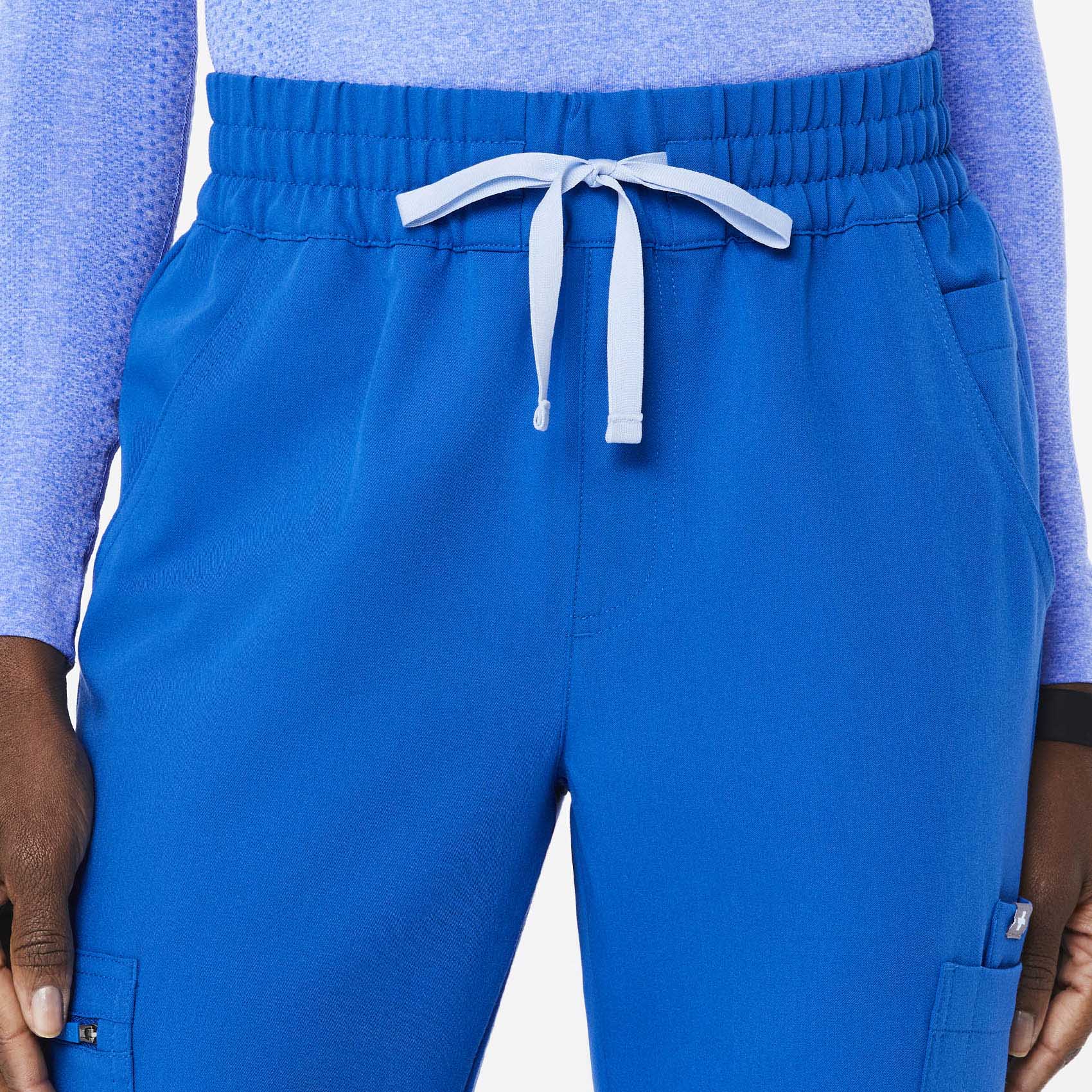 8666-women-s-royal-blue-high-waisted-uman-relaxed-jogger-scrub-pants-6.jpg women's Royal Blue High Waisted Uman Relaxed - Jogger Scrub Pants