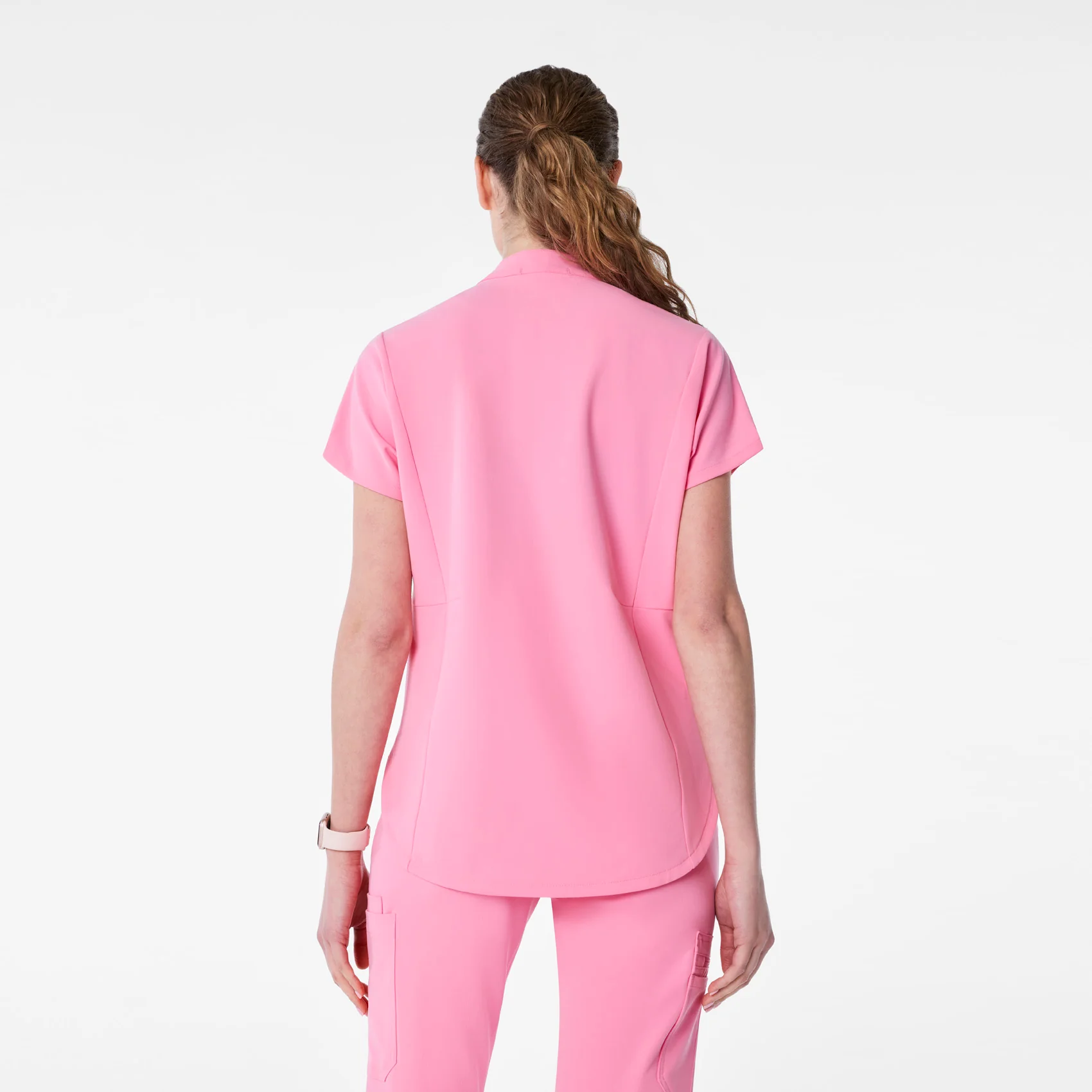 9191-women-s-sunrise-pink-montex-mock-neck-scrub-top-4.webp women's Sunrise Pink Montex - Mock Neck Scrub Top
