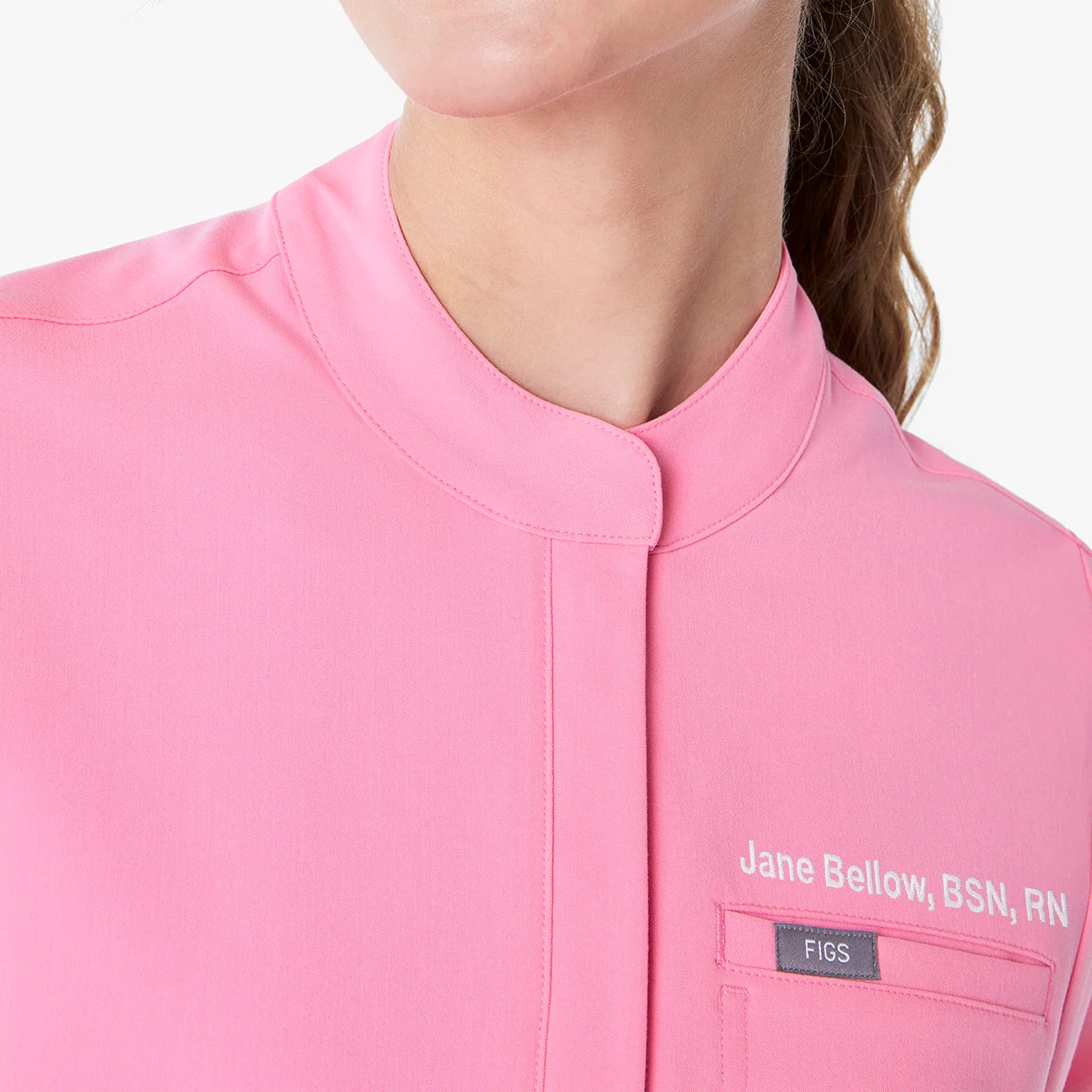 9191-women-s-sunrise-pink-montex-mock-neck-scrub-top-5.webp women's Sunrise Pink Montex - Mock Neck Scrub Top