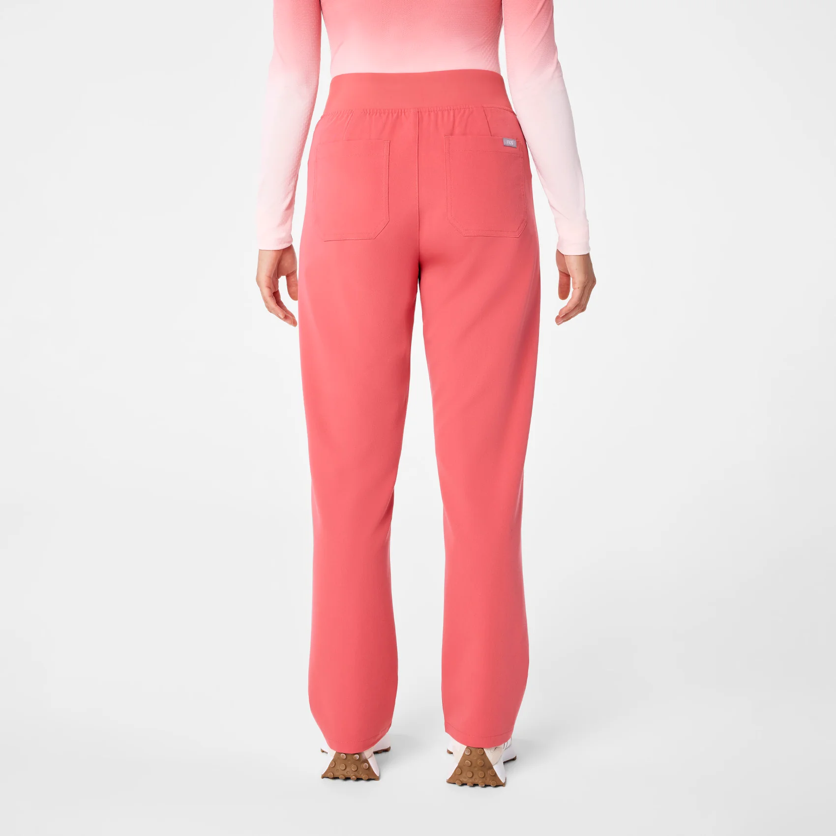 women's Pulmonary Pink High Waisted Livingston - Basic Scrub Pant™
