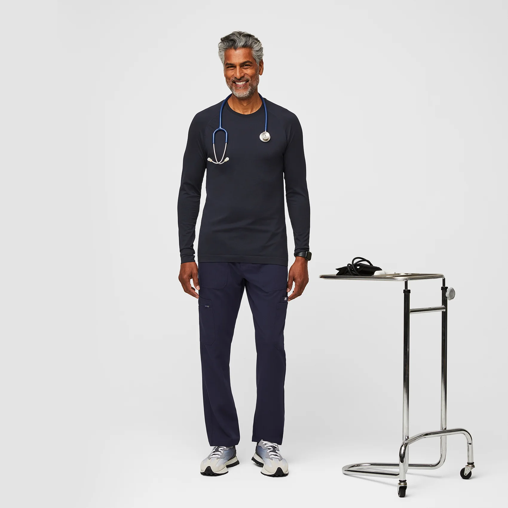 9356-men-s-navy-makato-seamless-longsleeve-underscrub-2.webp men's Navy Makato Seamless - Longsleeve Underscrub