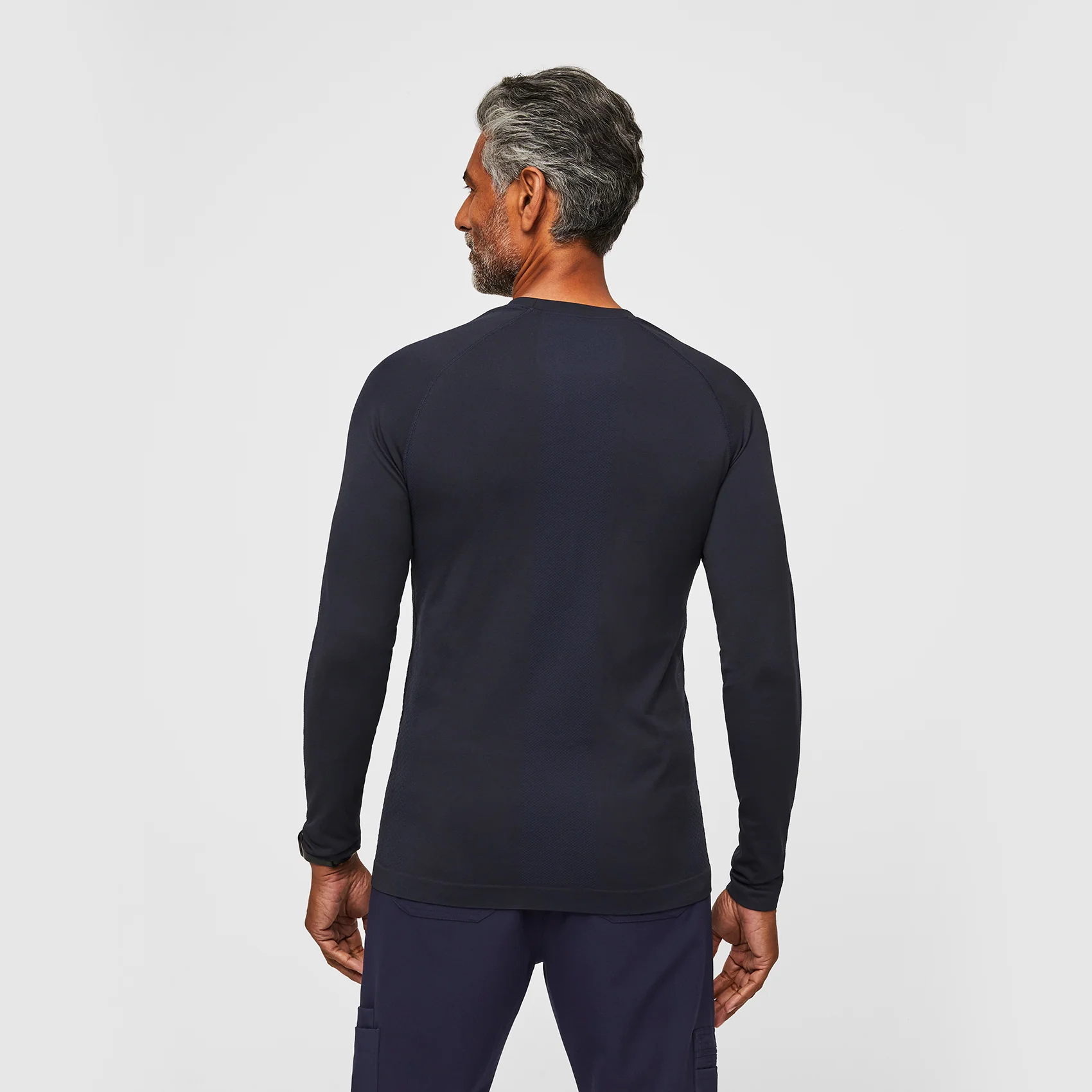 9356-men-s-navy-makato-seamless-longsleeve-underscrub-3.webp men's Navy Makato Seamless - Longsleeve Underscrub