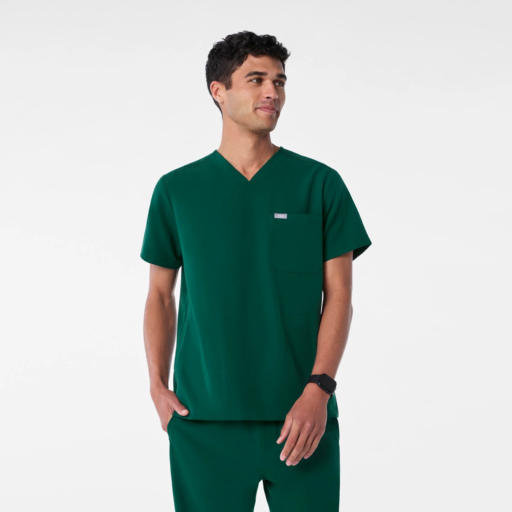 9500-men-s-forest-green-chisec-three-pocket-scrub-toptm-1.webp men's Forest Green Chisec - Three-Pocket Scrub Top™