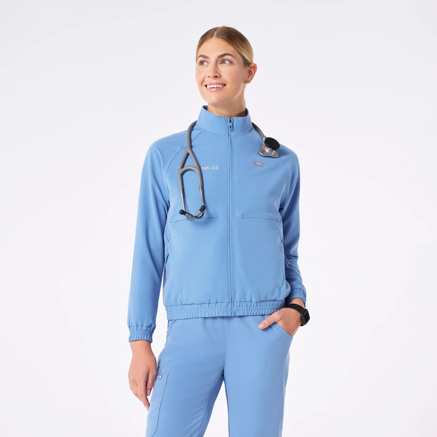 9604-women-s-ceil-blue-sydney-scrub-jacket-1.webp women's Ceil Blue Sydney - Scrub Jacket