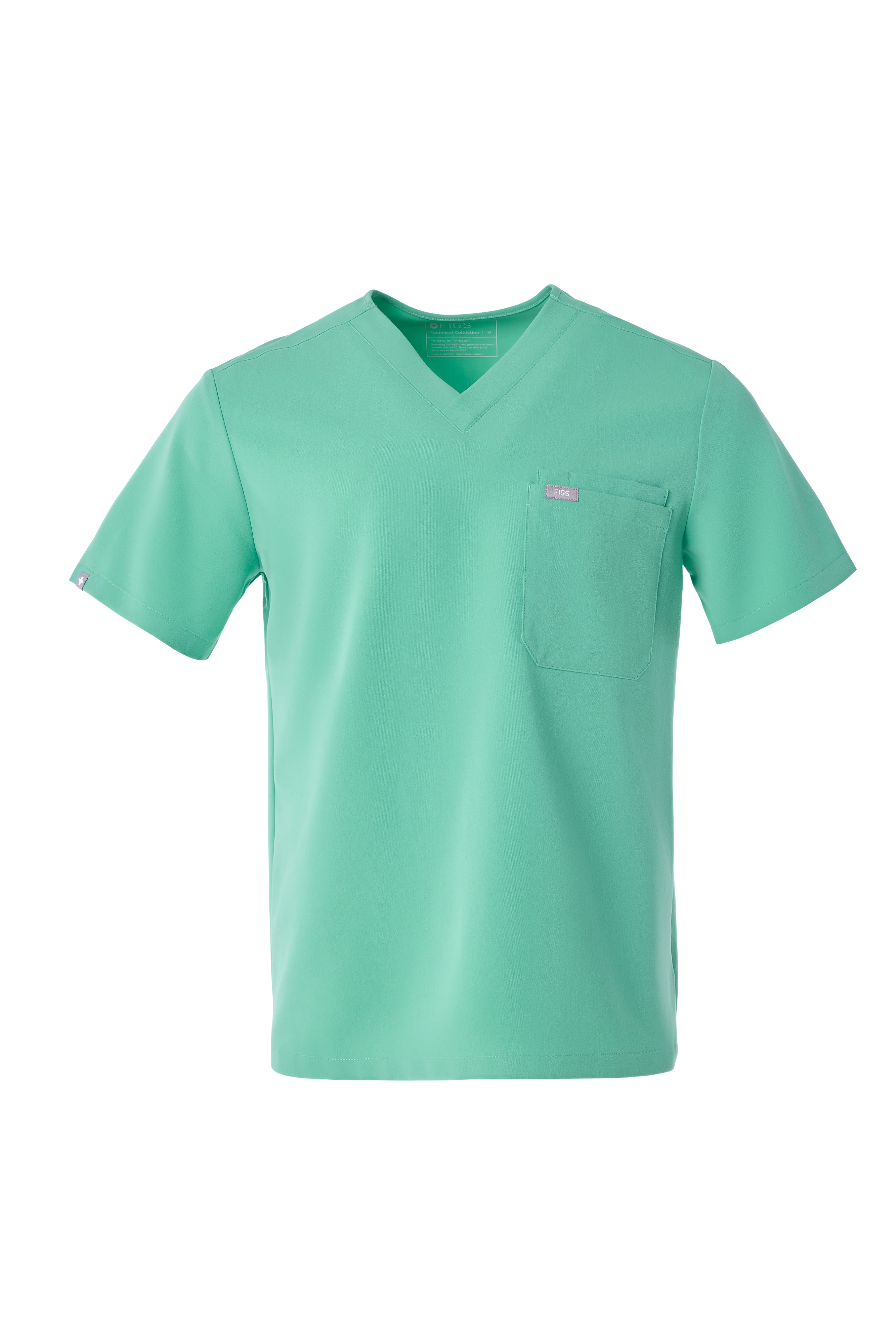 men's Surgical Green Leon - Three-Pocket Scrub Top™