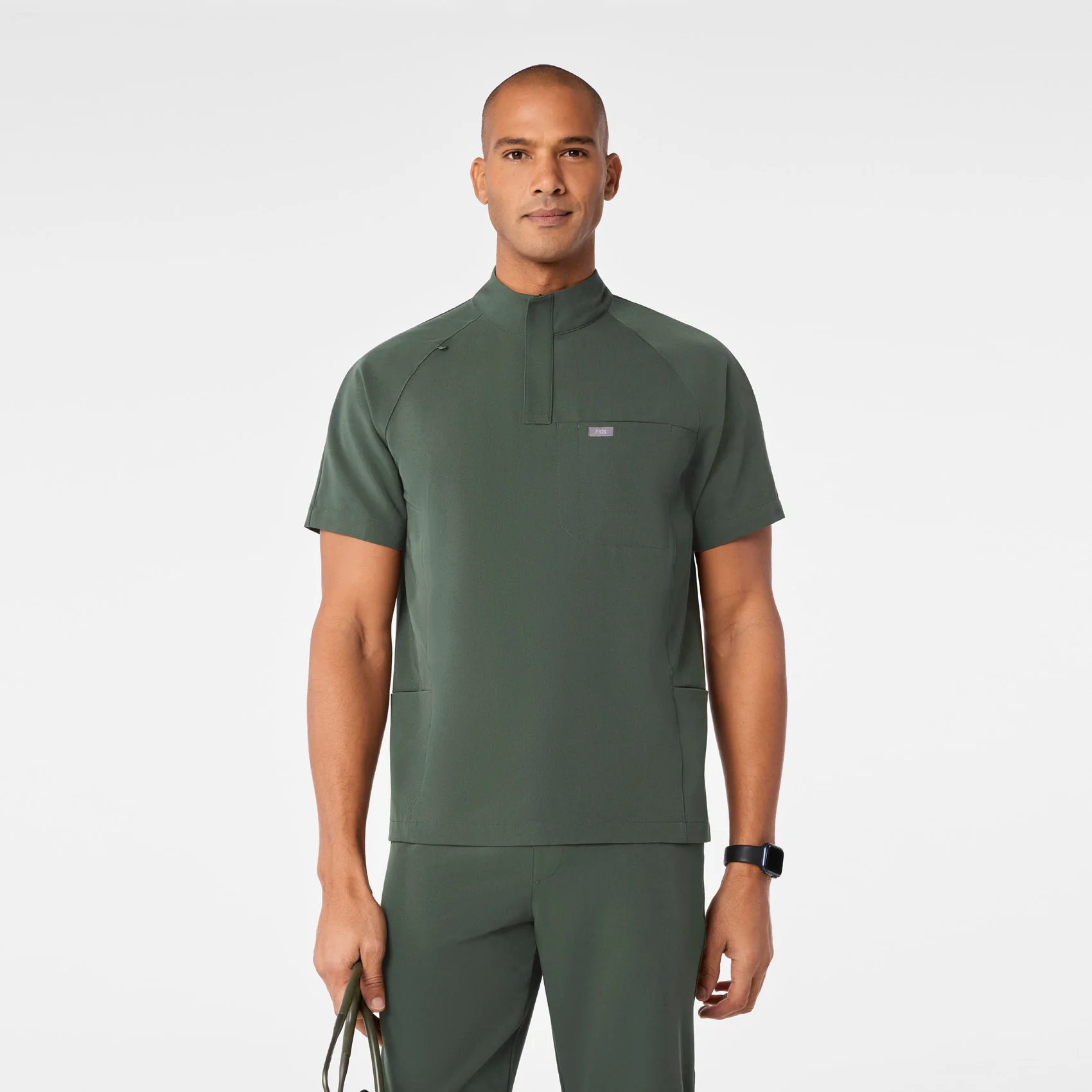 9810-men-s-moss-timmons-mock-neck-14-zip-scrub-top-1.webp men's Moss Timmons - Mock Neck ¼ Zip Scrub Top