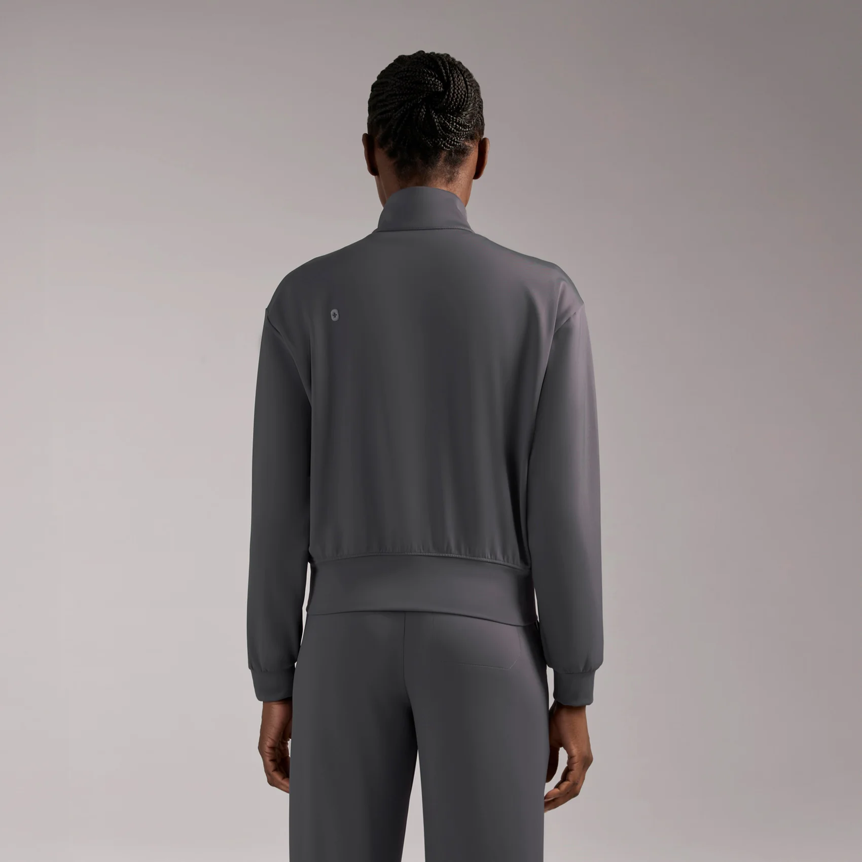 women's Charcoal Labelle FORMx Bomber -  Scrub Jacket™