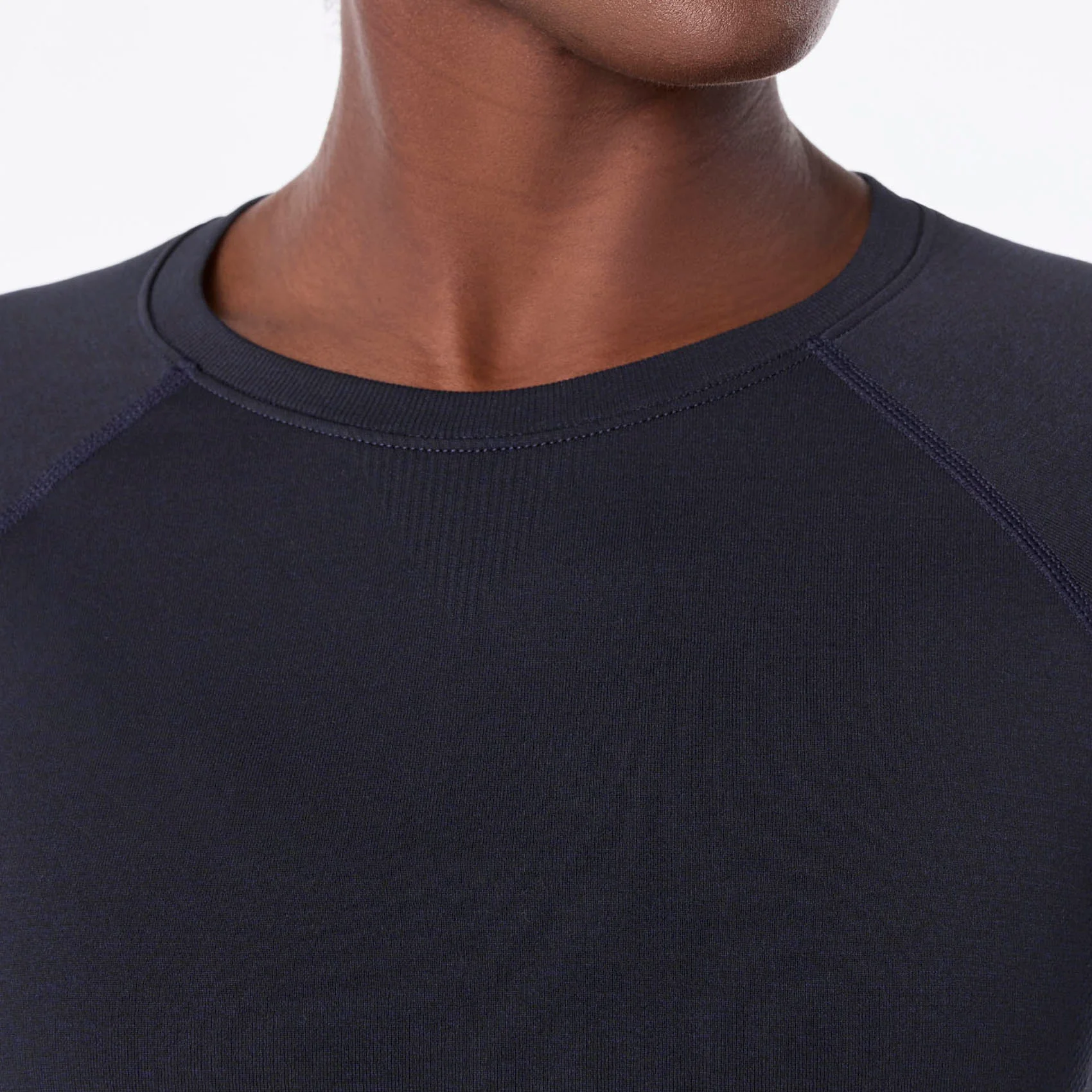 women's Navy Salta Seamless - ¾ Sleeve Underscrub